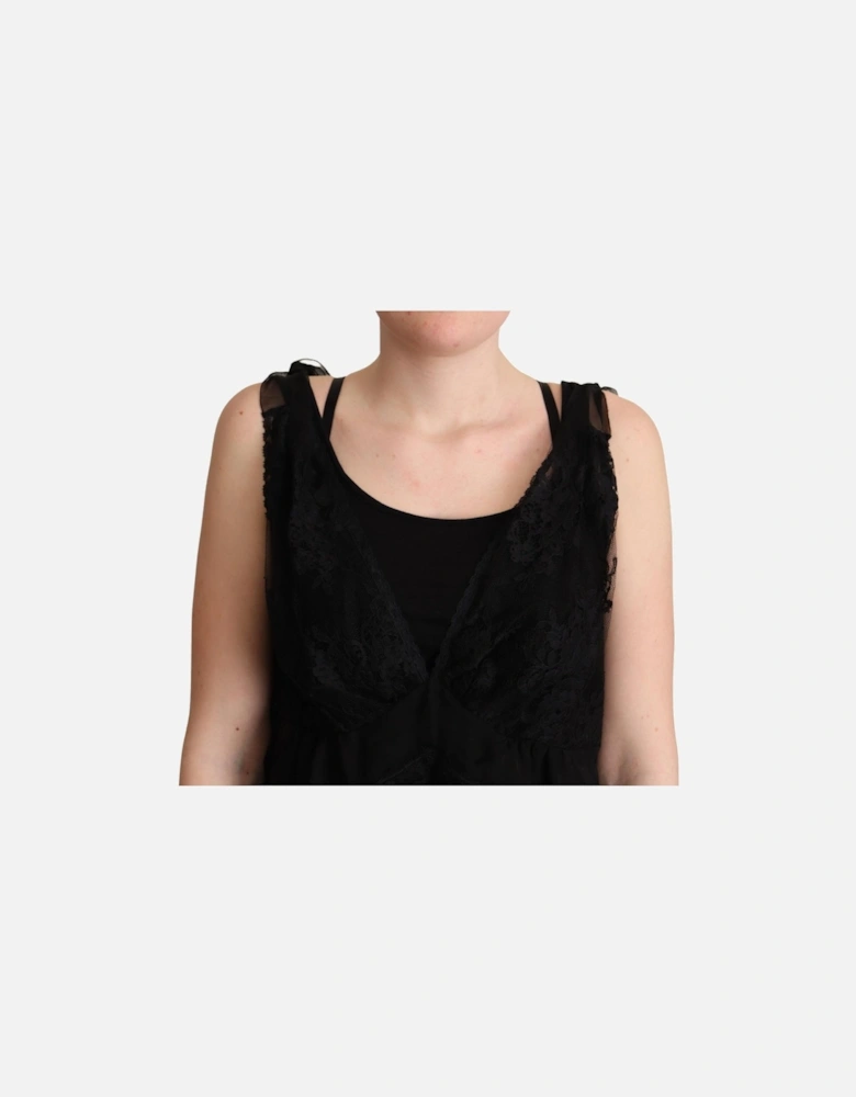 Dolce Gabbana Sleeveless VNeck Top Women - Black T-Shirts