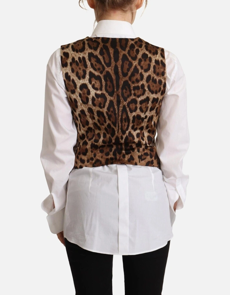Plaid Wool Vest TSH7620 Women - Brown