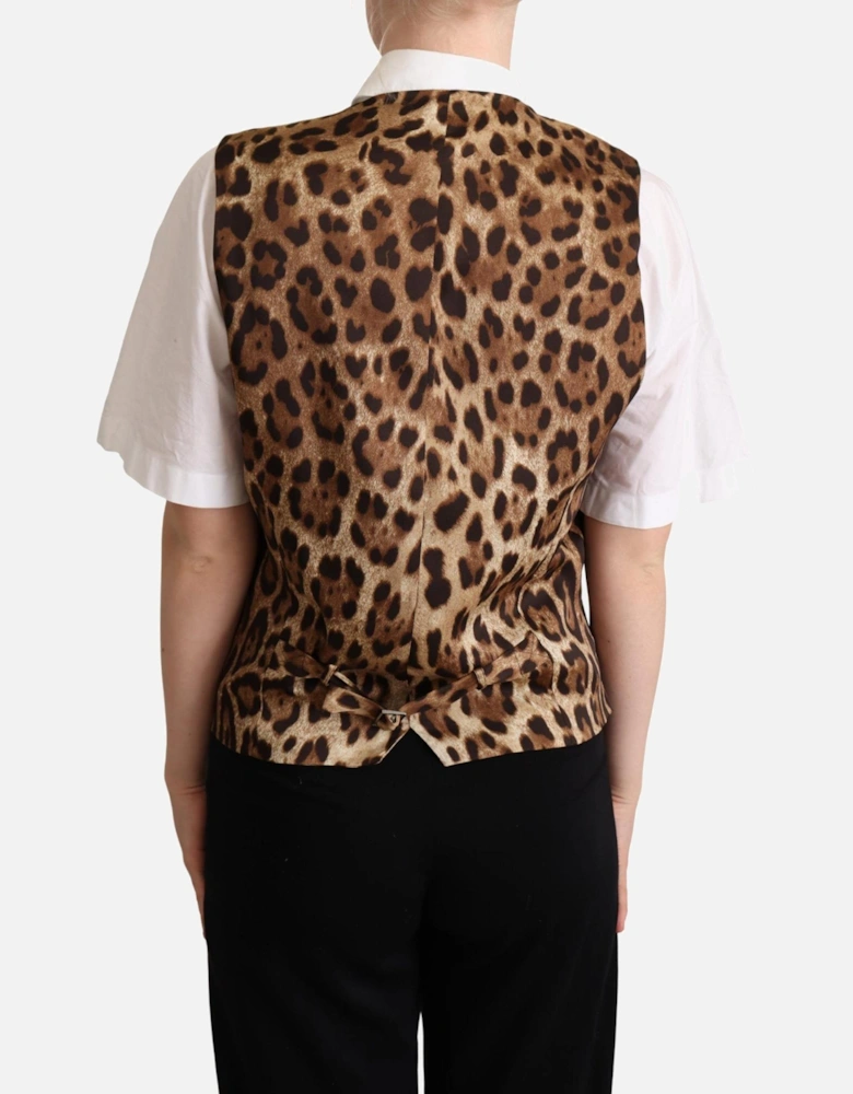 Gray Plaid DoubleBreasted Vest Women