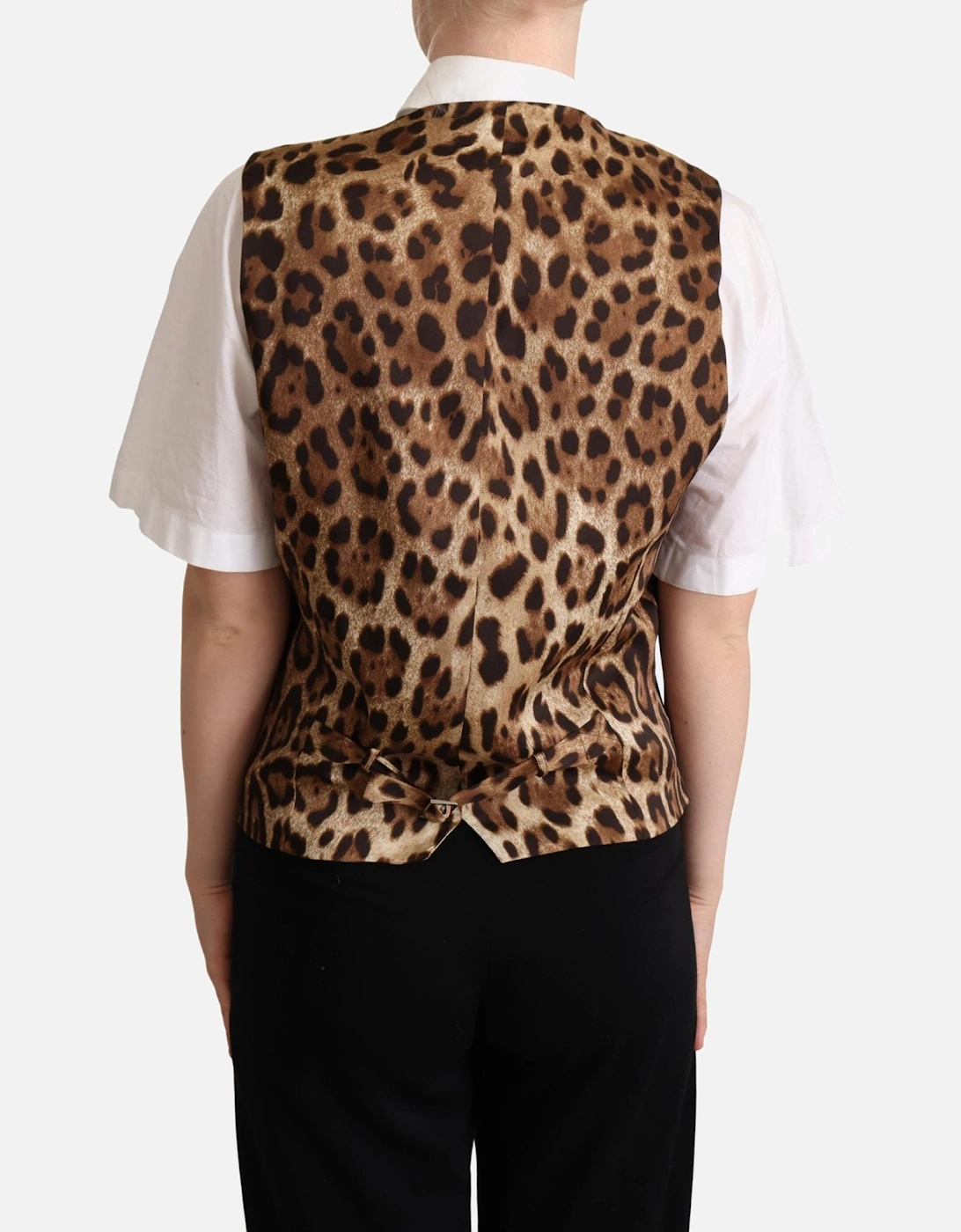 Gray Plaid DoubleBreasted Vest Women