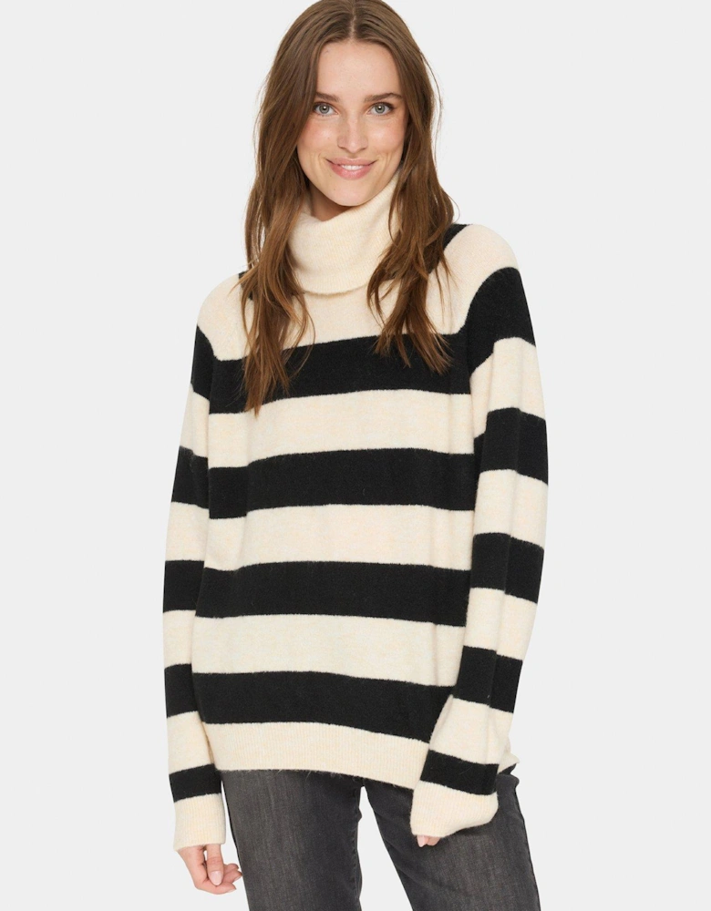 Garbiesz Rollneck Oversized Fit Pullover - Multi