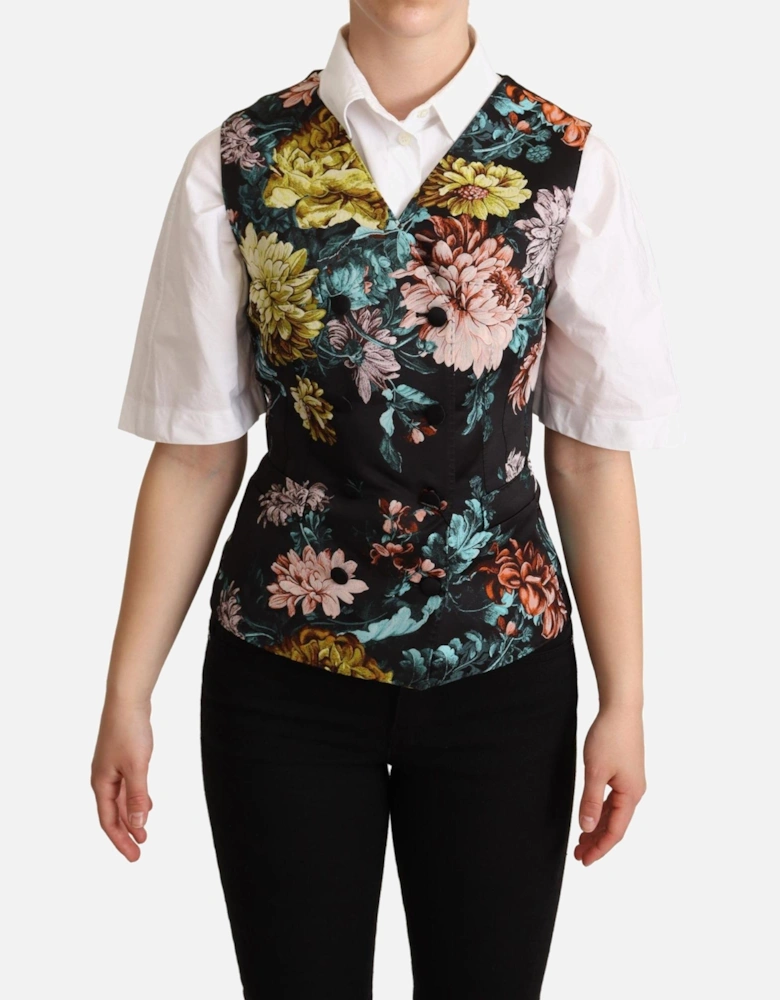Dolce Gabbana FloralPrint Vest TSH5994 Women - Black
