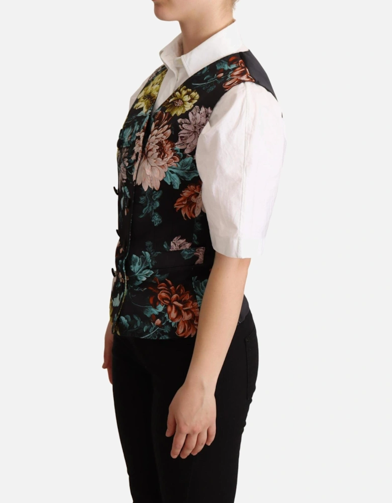 Dolce Gabbana FloralPrint Vest TSH5994 Women - Black