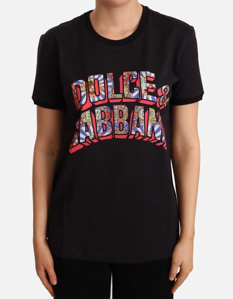 Dolce Gabbana TSH6668 Logo Tee Women - Black T-Shirts