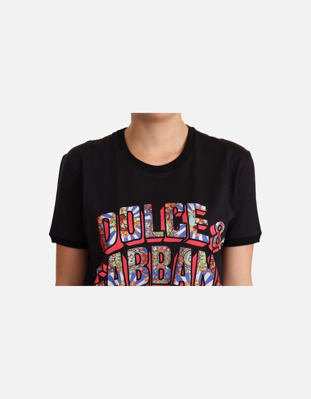 Dolce Gabbana TSH6668 Logo Tee Women - Black T-Shirts