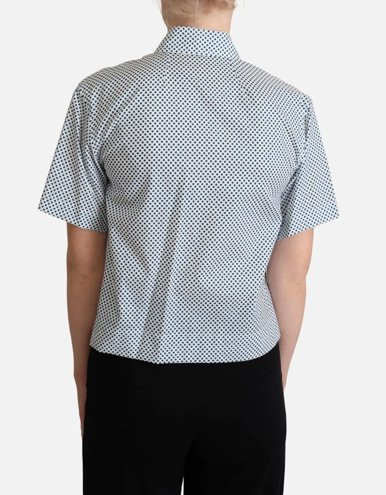 Dolce Gabbana TSH5961 Polka Dot Blouse Women - White Shirts