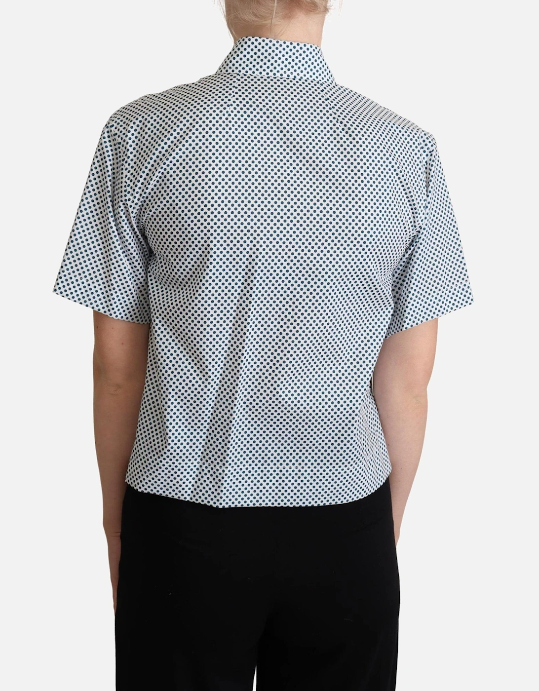 Dolce Gabbana TSH5961 Polka Dot Blouse Women - White Shirts