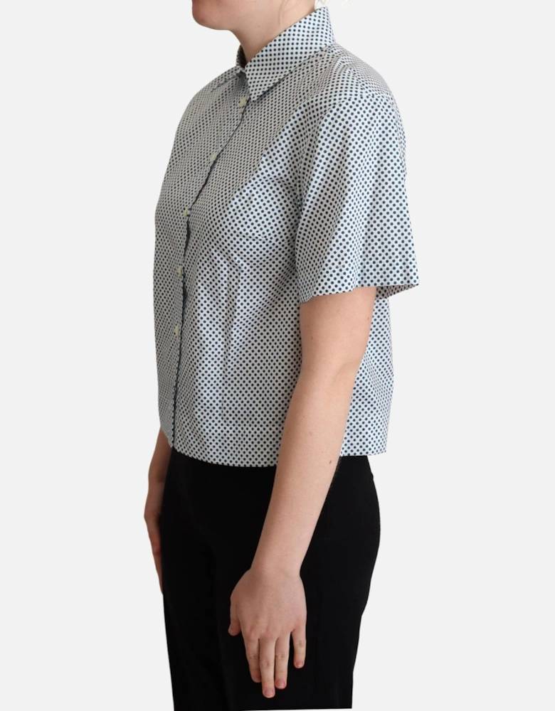 Dolce Gabbana TSH5961 Polka Dot Blouse Women - White Shirts