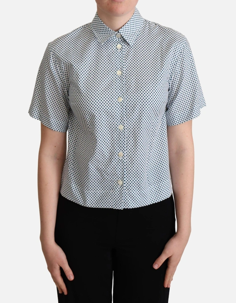 Dolce Gabbana TSH5961 Polka Dot Blouse Women - White Shirts
