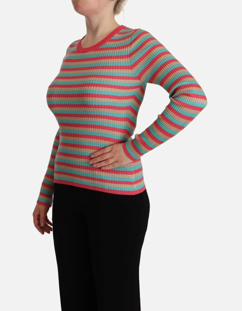 Dolce Gabbana TSH7618 Ribbed Knit Top Women - Multicolor T-Shirts