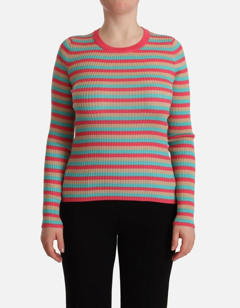 Dolce Gabbana TSH7618 Ribbed Knit Top Women - Multicolor T-Shirts
