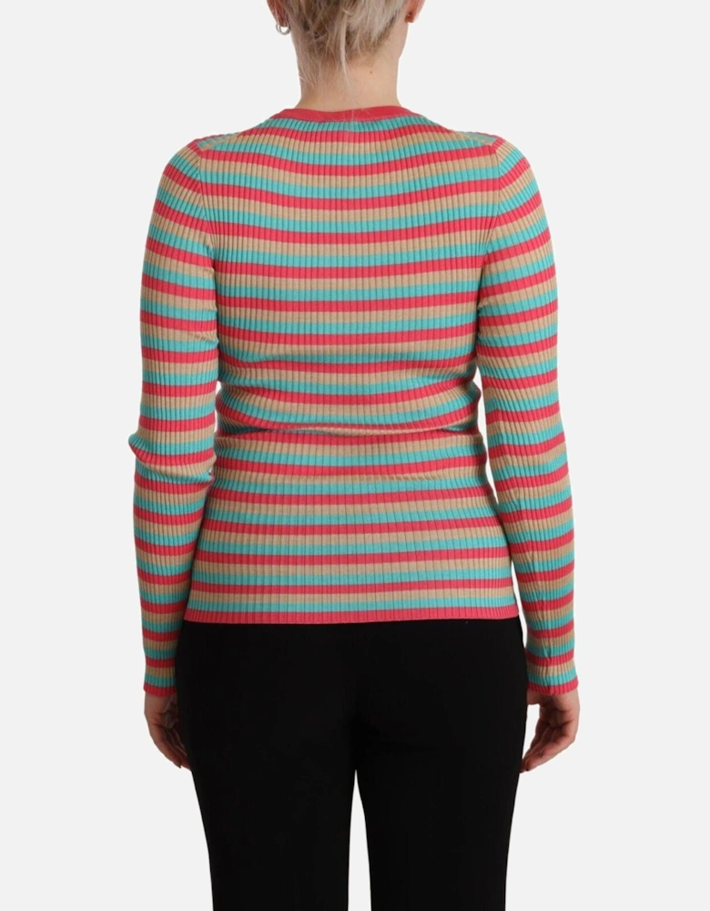 Dolce Gabbana TSH7618 Ribbed Knit Top Women - Multicolor T-Shirts
