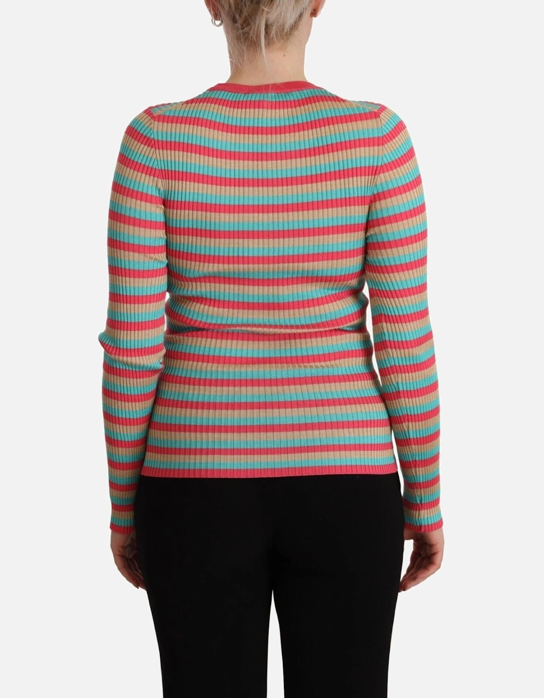 Dolce Gabbana TSH7618 Ribbed Knit Top Women - Multicolor T-Shirts
