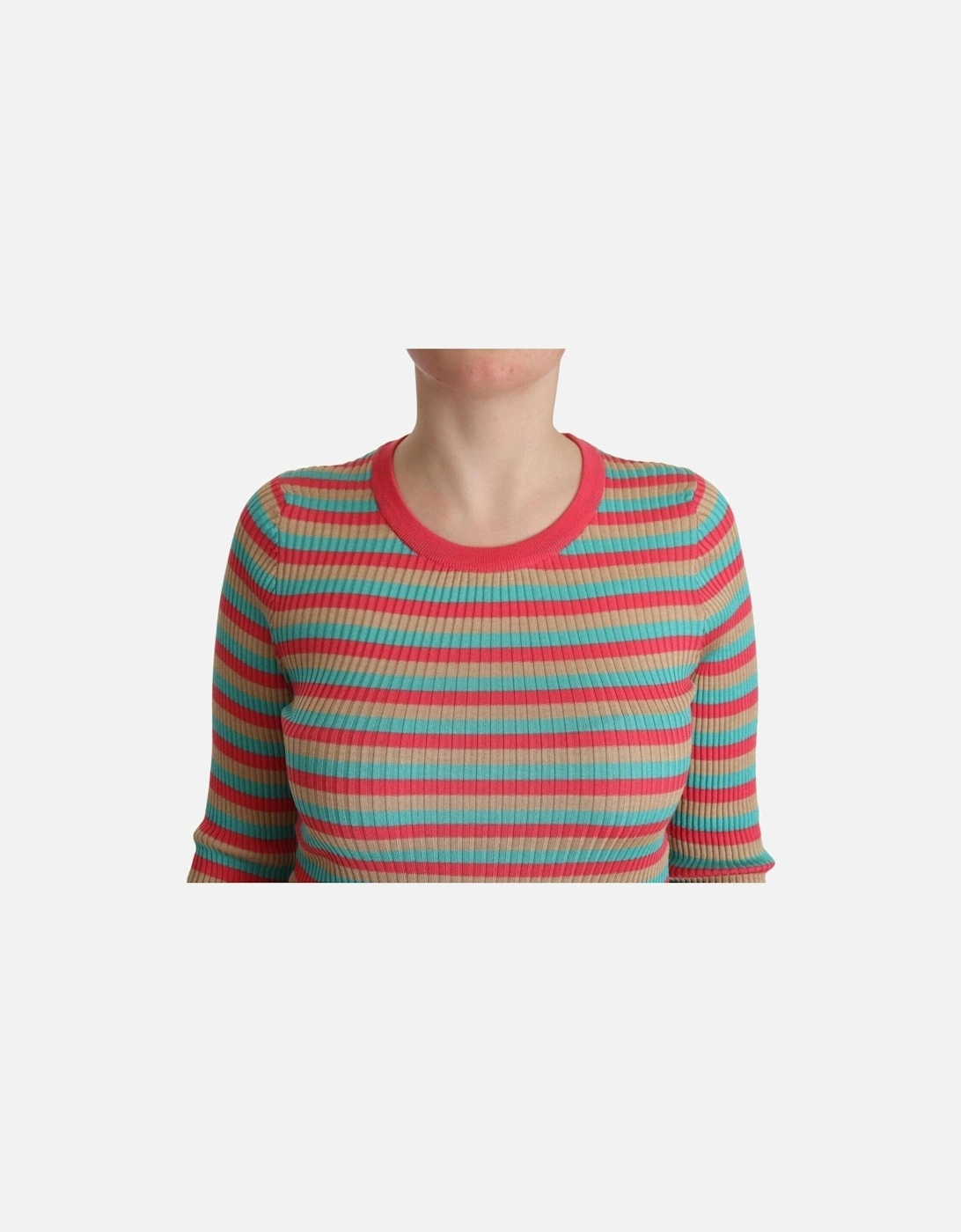 Dolce Gabbana TSH7618 Ribbed Knit Top Women - Multicolor T-Shirts