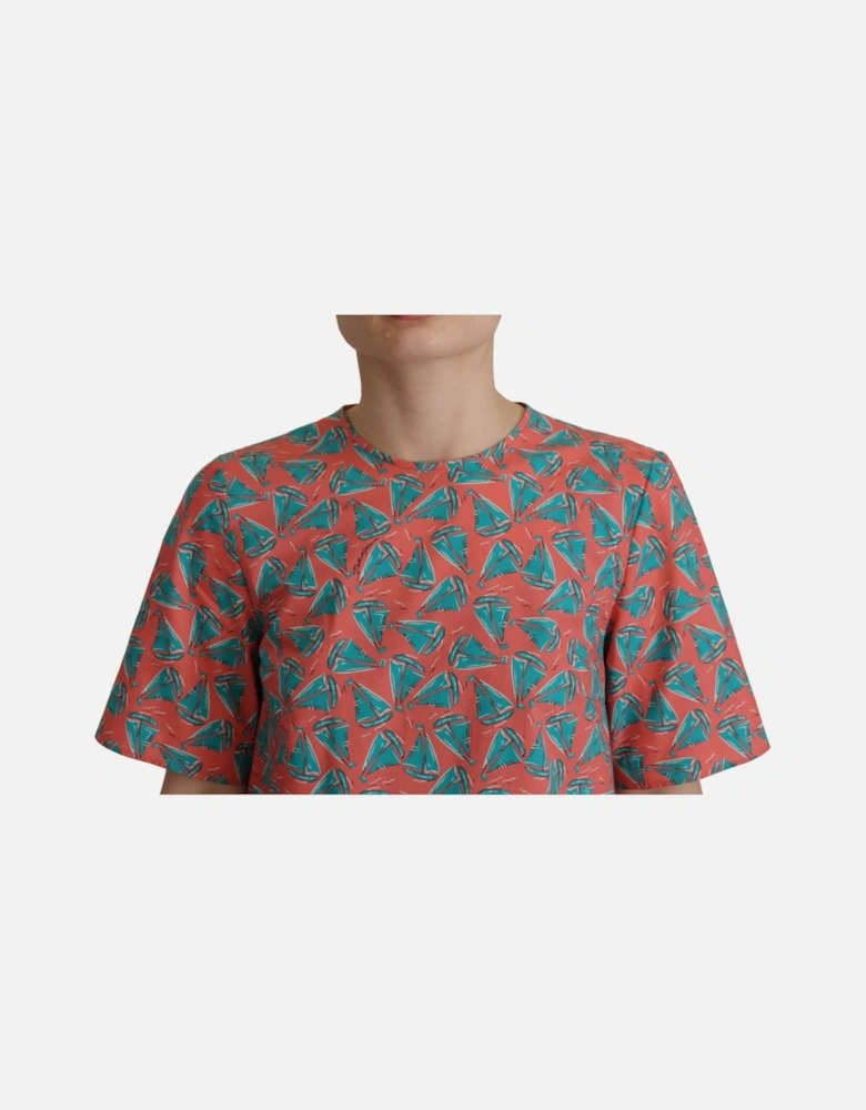 Dolce Gabbana TSH7831 Sailboat Top Women - Pink T-Shirts