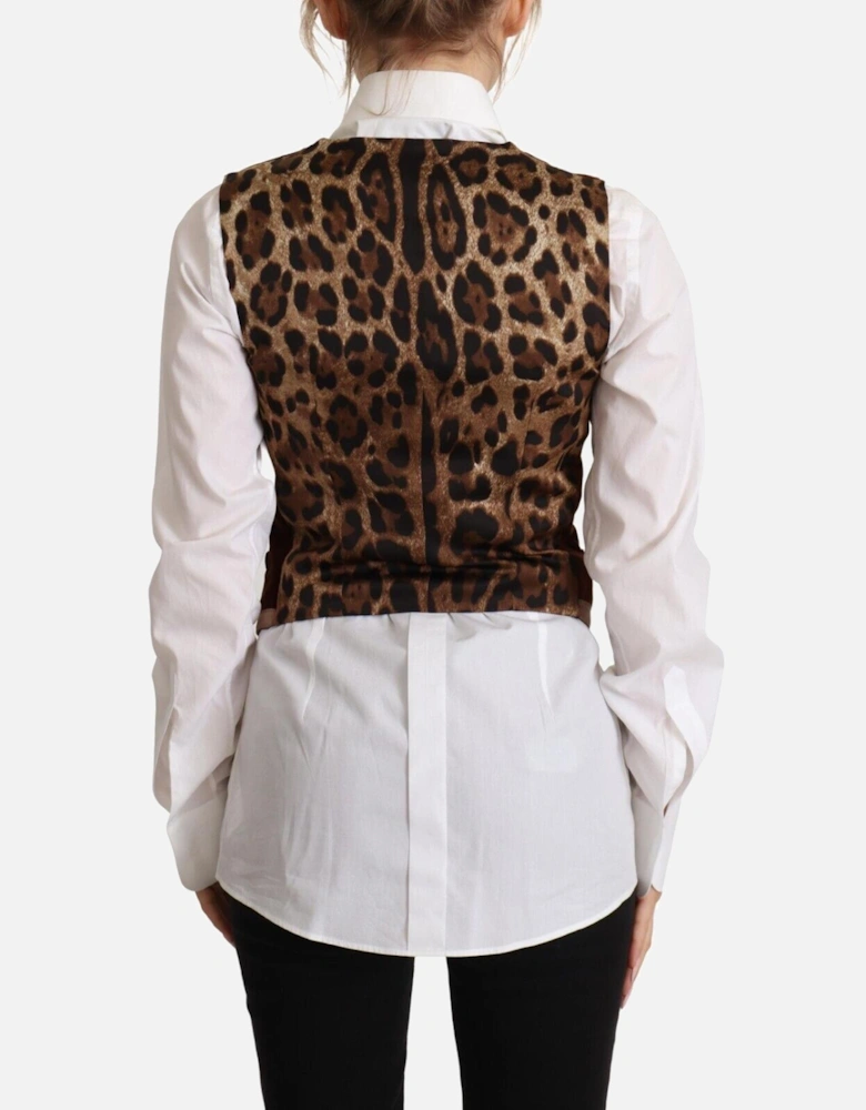Velvet Vest Brown Style Women - Bordeaux