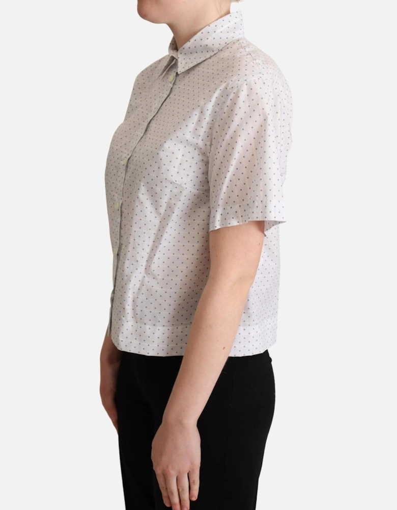 Dolce Gabbana Polka Dot Shirt Women - Blackwhite