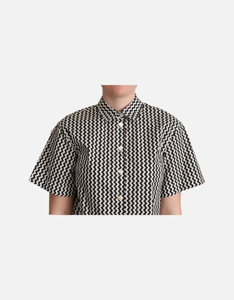Dolce Gabbana TSH5960 Zigzag Shirt Women - Black