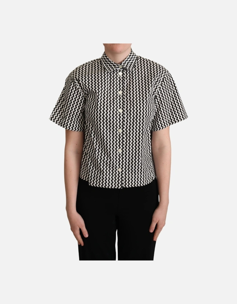Dolce Gabbana TSH5960 Zigzag Shirt Women - Black