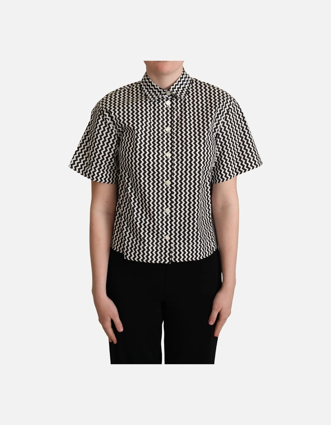 Dolce Gabbana TSH5960 Zigzag Shirt Women - Black, 5 of 4