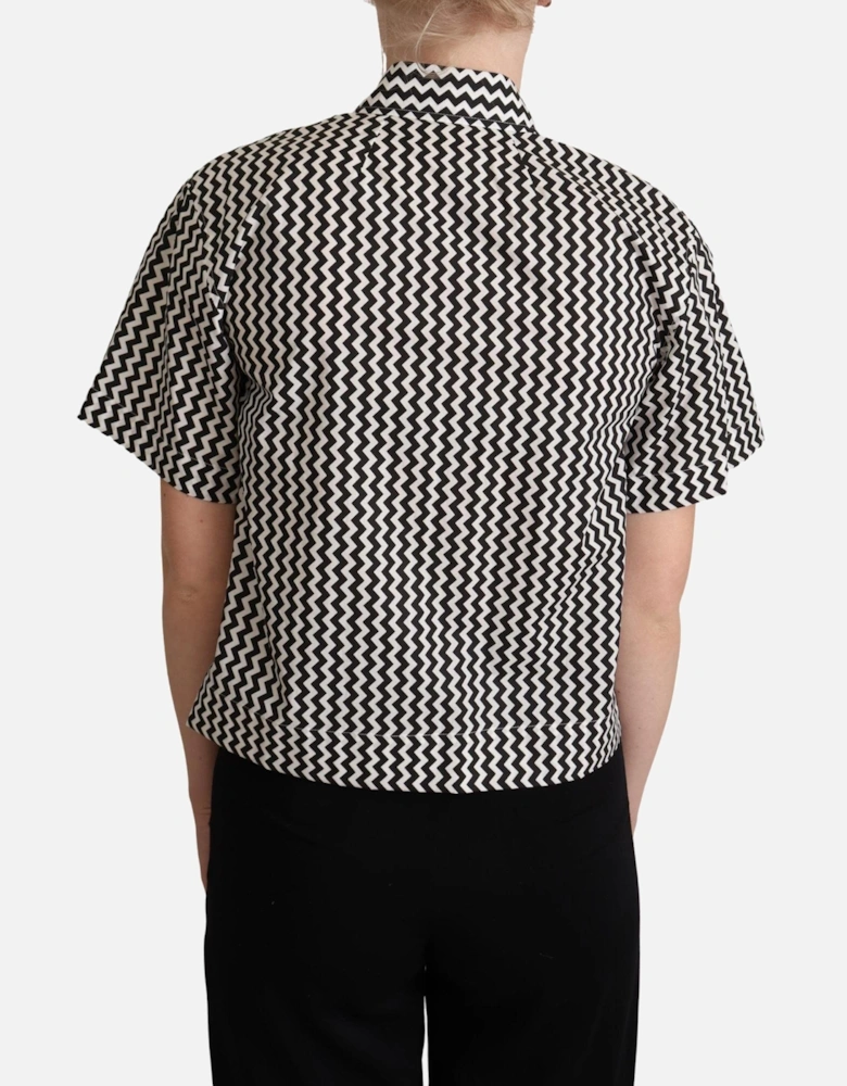 Dolce Gabbana TSH5960 Zigzag Shirt Women - Black
