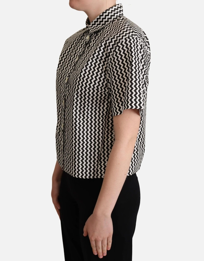 Dolce Gabbana TSH5960 Zigzag Shirt Women - Black