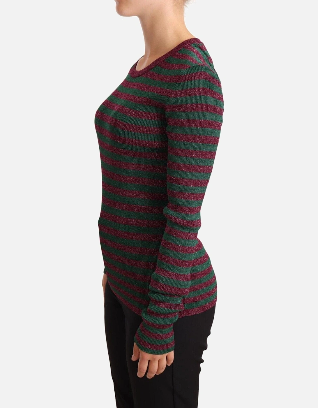 Dolce Gabbana TSH5773 Metallic Knit Sweater Women - Multicolor
