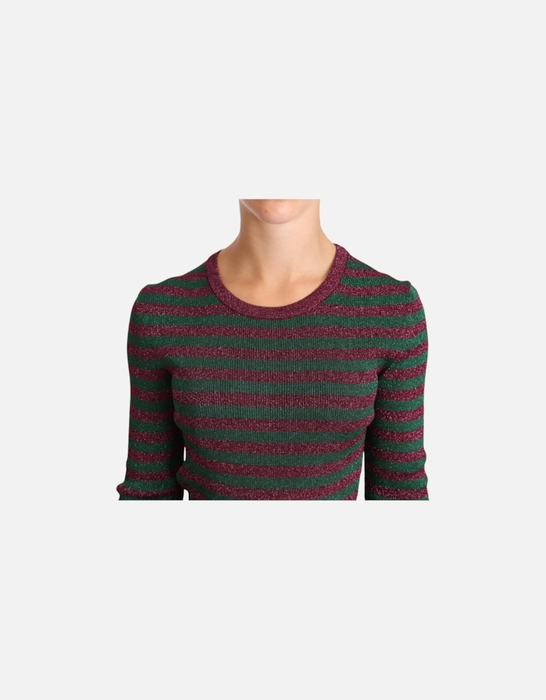 Dolce Gabbana TSH5773 Metallic Knit Sweater Women - Multicolor