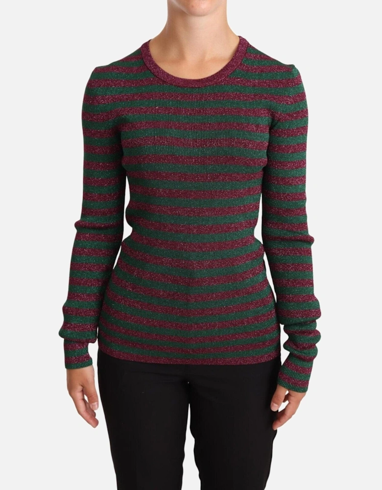 Dolce Gabbana TSH5773 Metallic Knit Sweater Women - Multicolor
