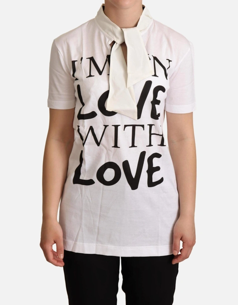Dolce Gabbana TSH6341 Im in Love with Love TShirt Women - White