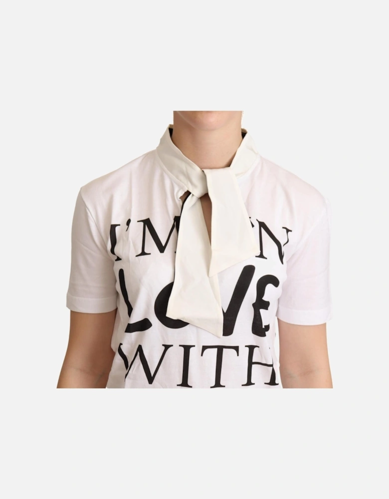 Dolce Gabbana TSH6341 Im in Love with Love TShirt Women - White