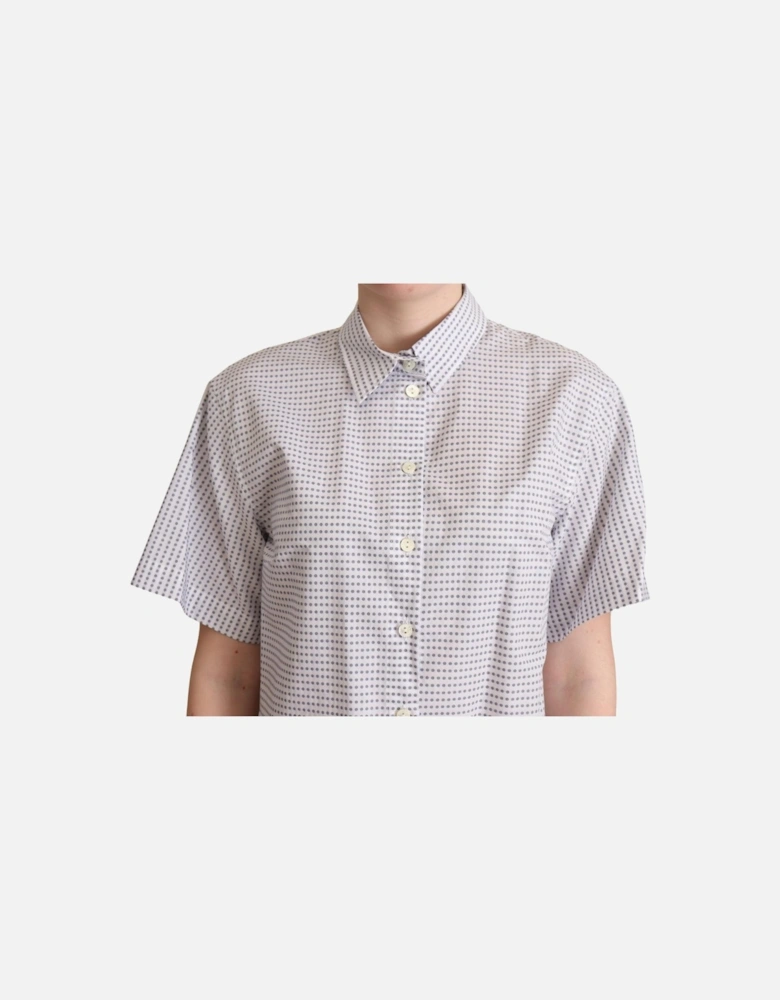 Dolce Gabbana Short Sleeve Collared Shirt Women - White
