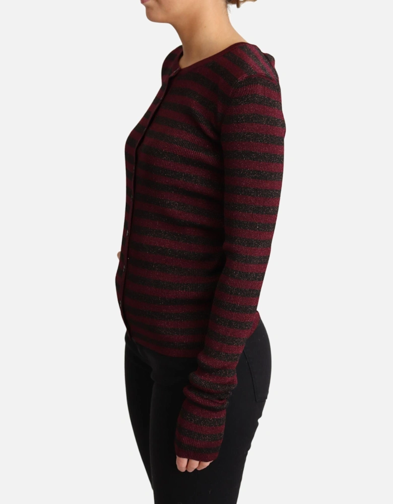 Metallic Striped Cardigan TSH5774 Women - Black Sweaters