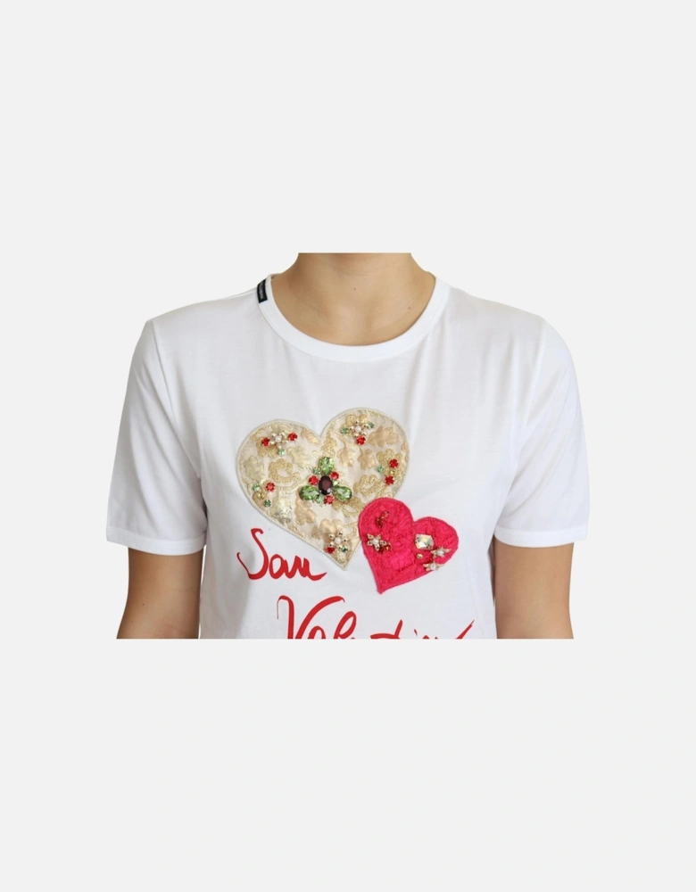 Dolce Gabbana TSH5828 San Valentino TShirt Women - White T-Shirts