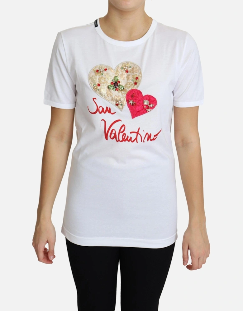 Dolce Gabbana TSH5828 San Valentino TShirt Women - White T-Shirts