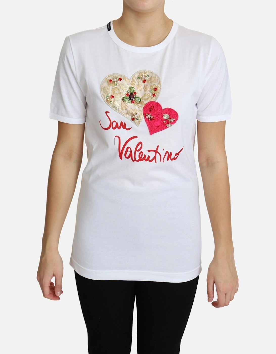 Dolce Gabbana TSH5828 San Valentino TShirt Women - White T-Shirts, 5 of 4