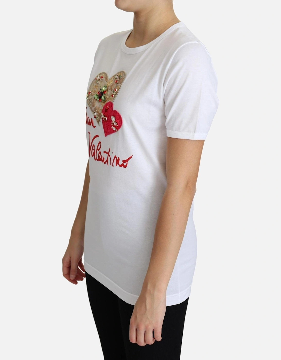 Dolce Gabbana TSH5828 San Valentino TShirt Women - White T-Shirts