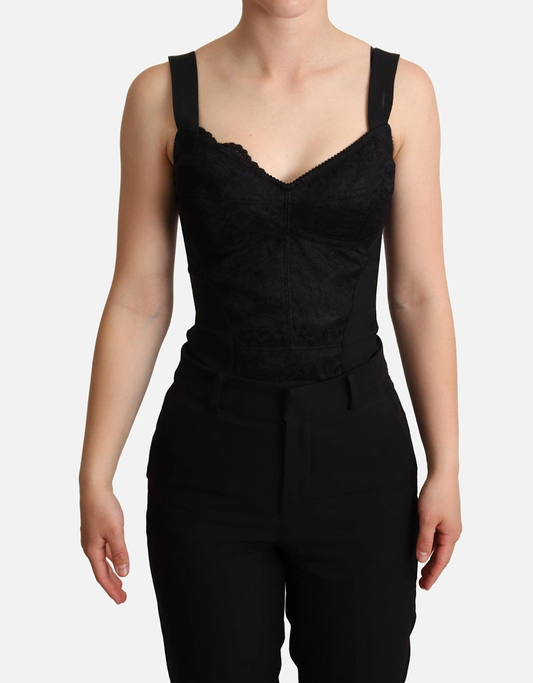 Dolce Gabbana Lace Camisole Top Women - Black Dresses, 6 of 5