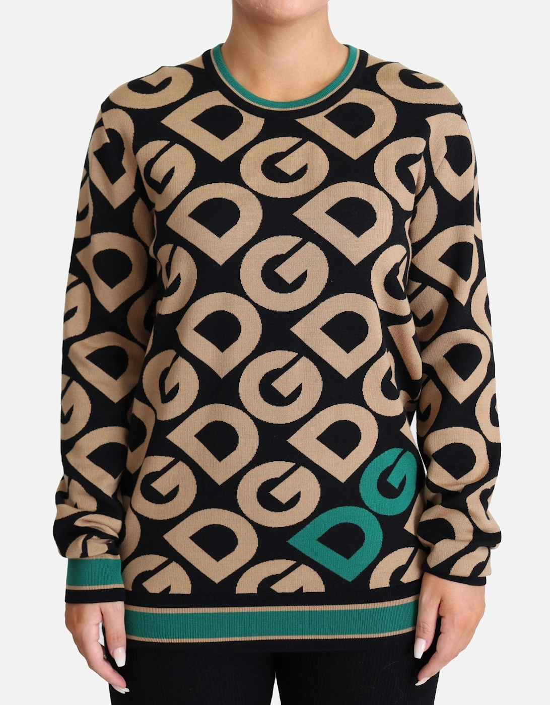 DG Knitwear Sweater Beige Black TSH5538 Women - Multicolor, 5 of 4