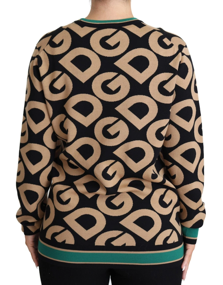 DG Knitwear Sweater Beige Black TSH5538 Women - Multicolor