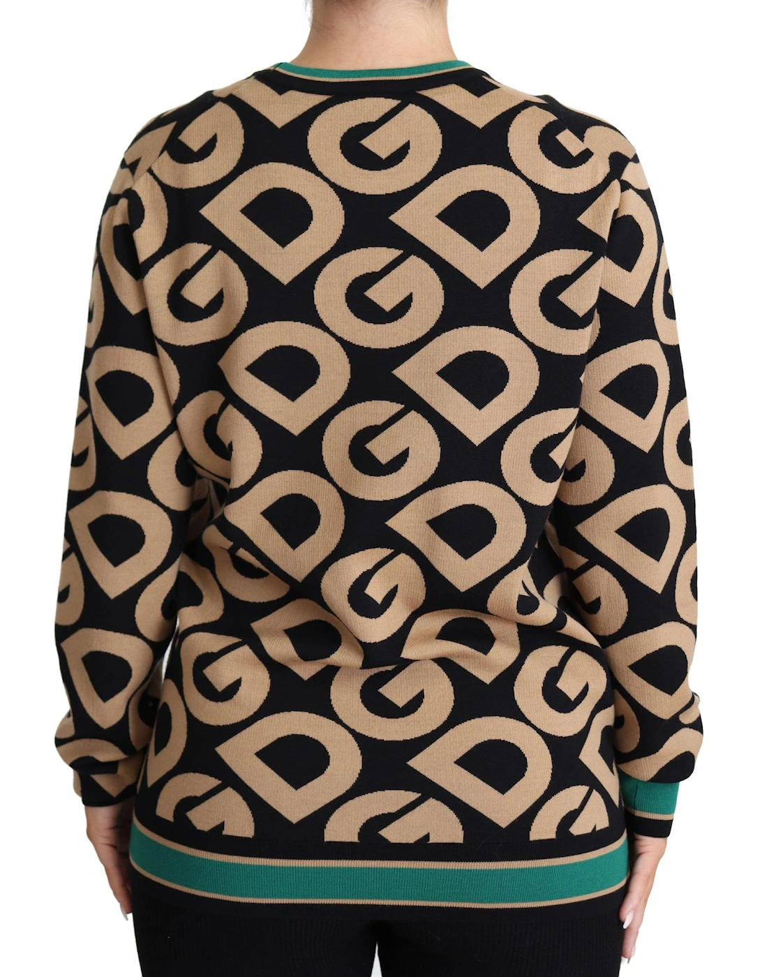 DG Knitwear Sweater Beige Black TSH5538 Women - Multicolor