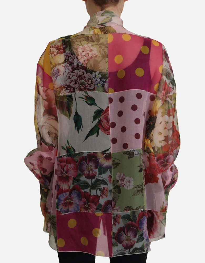 Dolce Gabbana Floral Print Silk Shirt TSH7806 Women - Multicolor