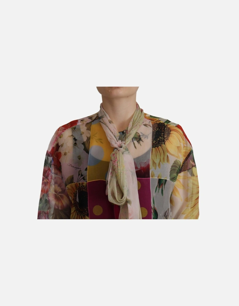 Dolce Gabbana Floral Print Silk Shirt TSH7806 Women - Multicolor