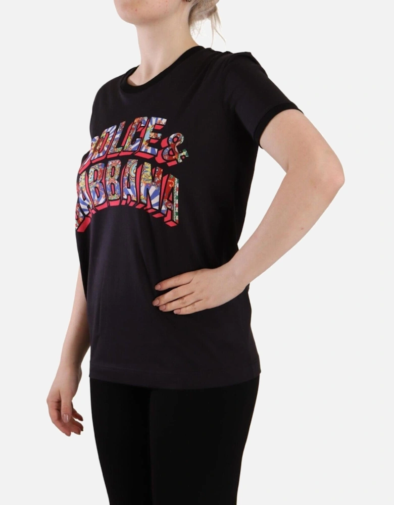 Dolce Gabbana TSH7614 Logo Tee Women - Black T-Shirts