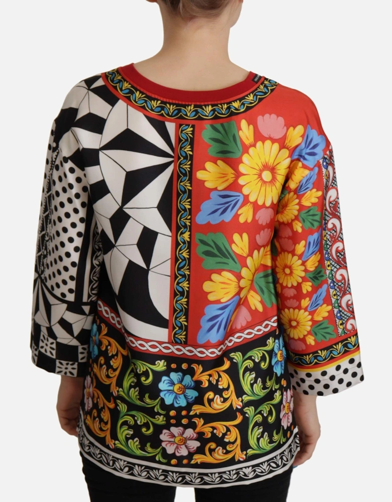 Dolce Gabbana TSH7810 Silk Blouse Women - Multicolor T-Shirts