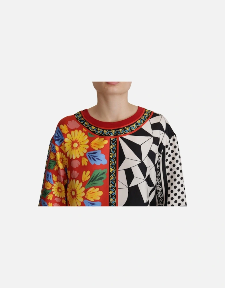 Dolce Gabbana TSH7810 Silk Blouse Women - Multicolor T-Shirts
