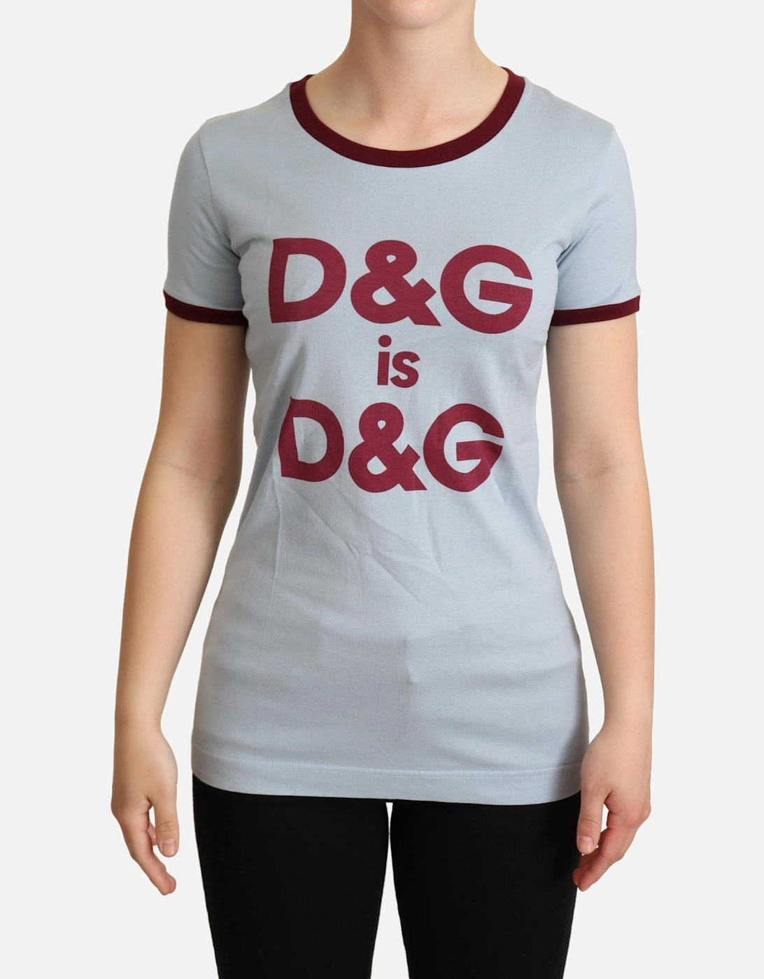 Dolce Gabbana TShirt Short Sleeves Women - Blue T-Shirts, 5 of 4