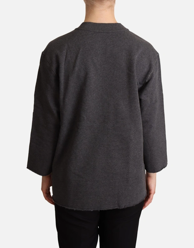 Dolce Gabbana Pullover SweaterLong Sleeve Women - Gray