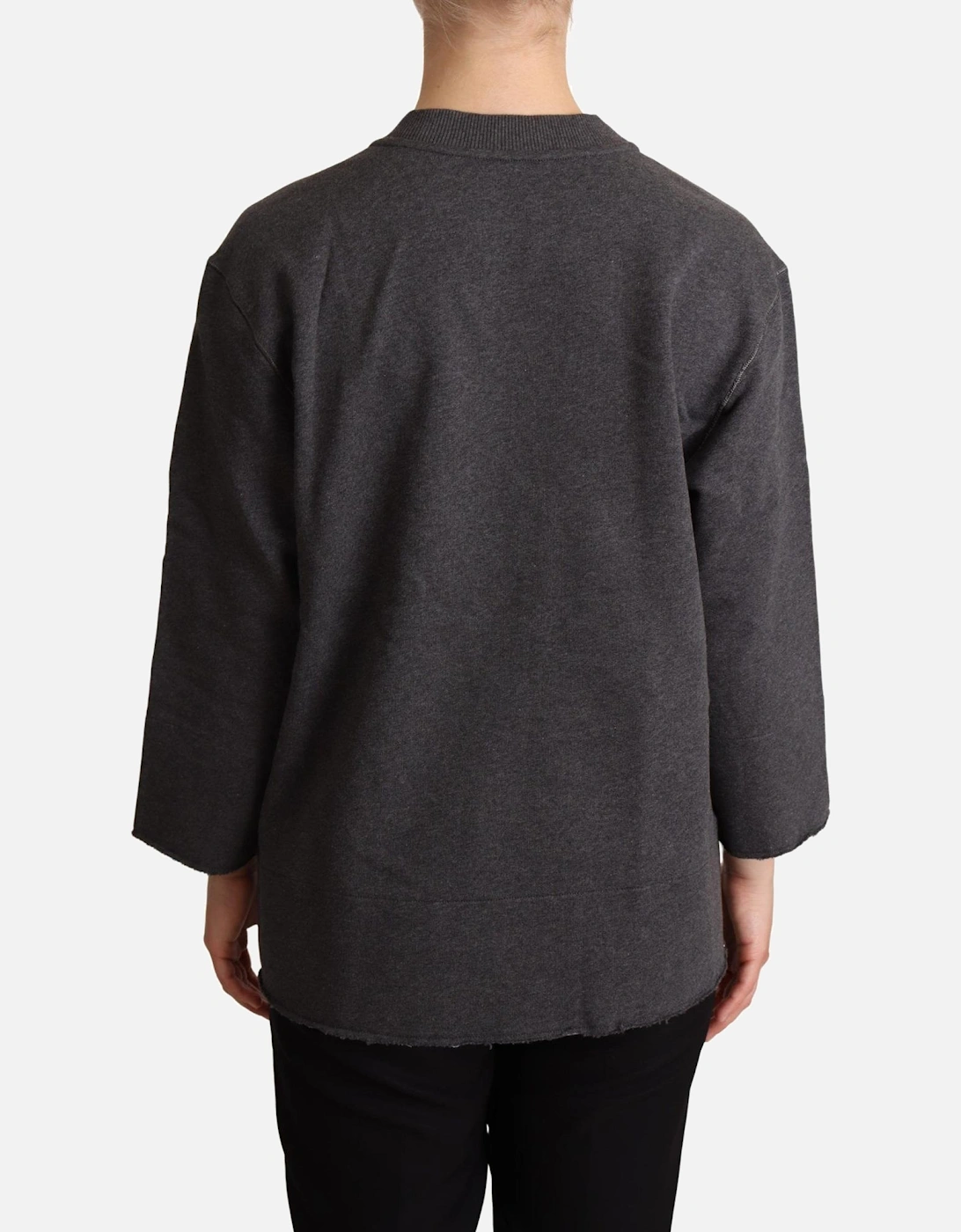 Dolce Gabbana Pullover SweaterLong Sleeve Women - Gray