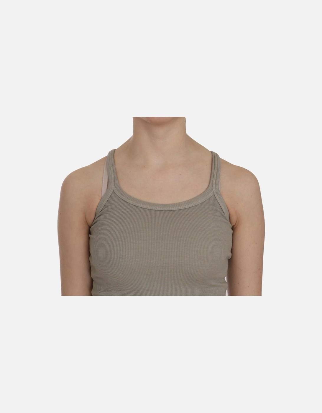 Ribbed Tank Top TSH3917 Women - Beige T-Shirts